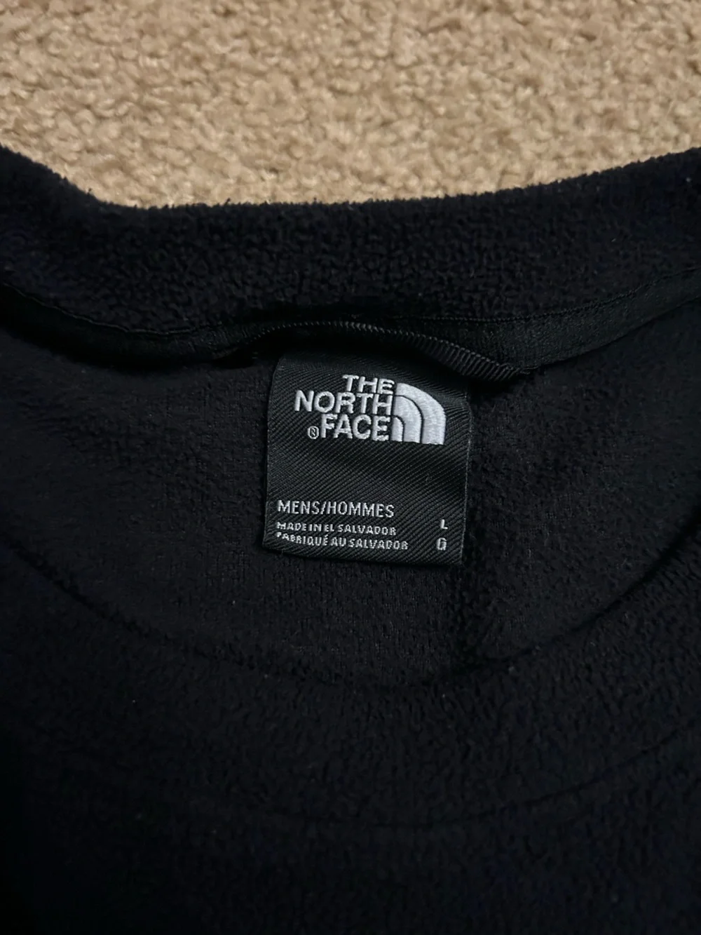 North Face men’s fleece crewneck